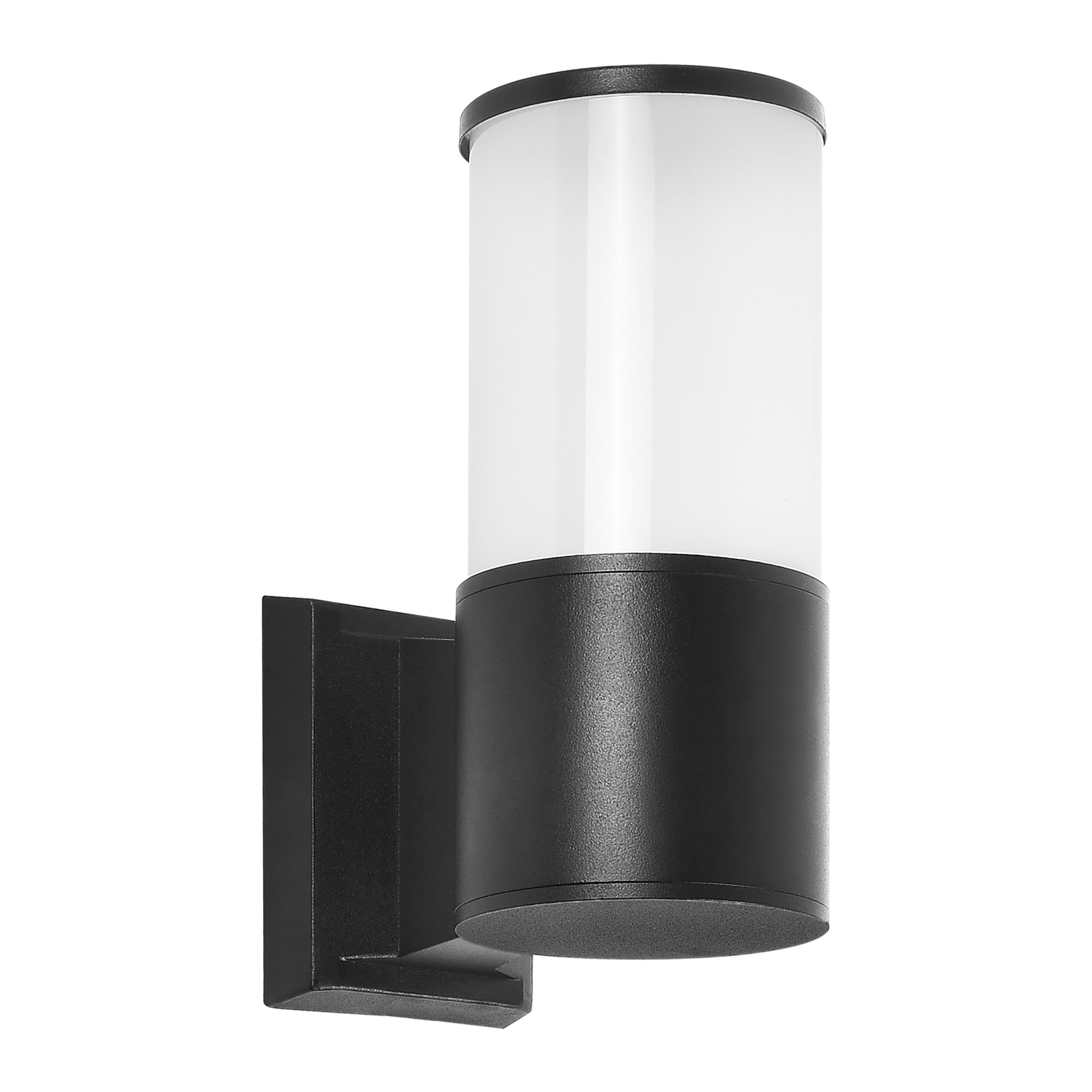 Декоративен аплик DALIA за LED крушка E27, max. 15W, с излъчване нагоре - UP, IP54, черен/опал - ORNO DALIA AD-OP-6566BE27SM