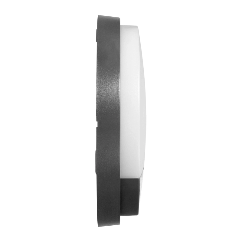 LED декоративен аплик, с PIR, 15W 1100lm 4000K, Ra>80, IP54, сив - ORNO AGAT AD-OP-6112GLPMR4