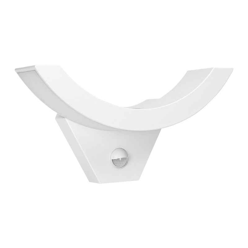 LED декоративен аплик 10W 800lm 4000K, Ra>80, IP54, с PIR 140° , бял - ORNO SPINEL AD-OP-6119WLPMR4