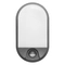 LED аплик-овал, с PIR, 15W 1100lm 4000K, Ra>80, IP54, сив - ORNO NEFRYT AD-OP-6147GLPMR4