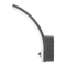 LED decorative sconce 20W 2000lm 4000K, Ra>80, with PIR, IP65, black - ORNO FENIT AD-OP-6204GLPMR4
