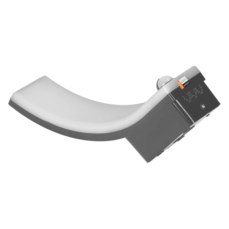 LED decorative sconce 20W 2000lm 4000K, Ra>80, with PIR, IP65, black - ORNO FENIT AD-OP-6204GLPMR4