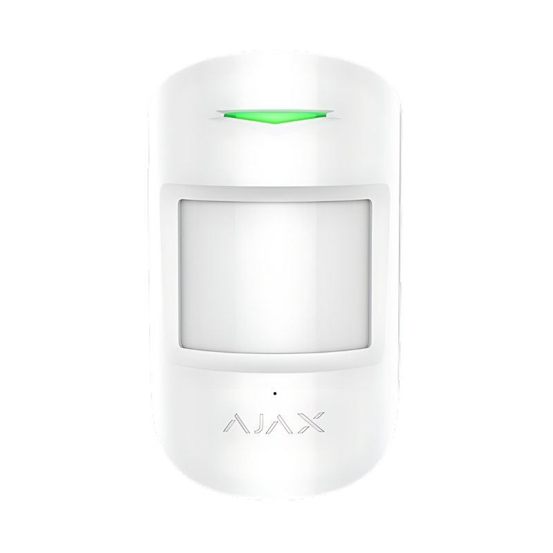 Безжичен кобиниран PIR+MW детектор с имунитет към домашни любимци - AJAX Motion Protect Plus 8227.02.WH1