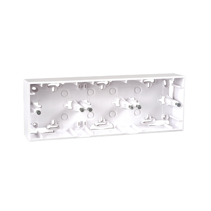 Конзола за открит монтаж Тройна Бял - SCHNEIDER ELECTRIC Unica Basic MGU8.006.18