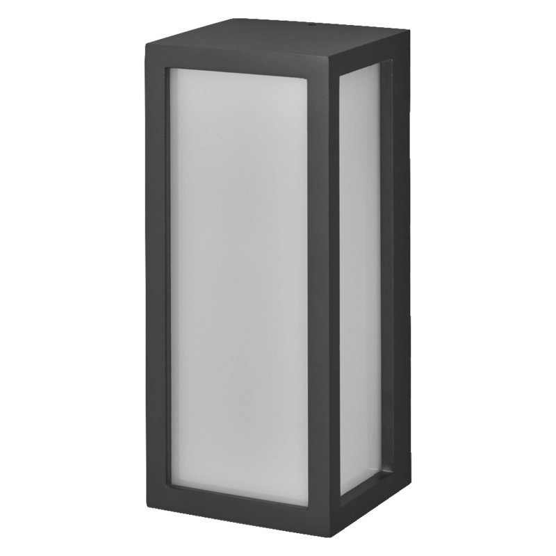 Фасаден осветител, ENDURA RADO, с крушка E27, 220V, монтаж Стена/Повърхностен, корпус Алуминий /цвят Тъмно сив, разсейвател PC, IP65 - LEDVANCE Endura Classic IP65 E27 Rado Wall Dark Gray LED182907