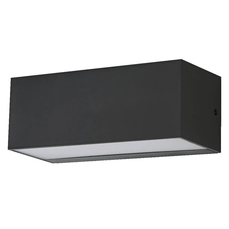 Фасаден осветител, ENDURA IDRI, 12.5W 700lm 3000K Ra>80 123° 220V, монтаж Стена/Повърхностен, корпус Поликарбонат /цвят Тъмно сив, разсейвател PC, IP65 - LEDVANCE Endura Style IP65 Wall Idri Dark Gray LED217524