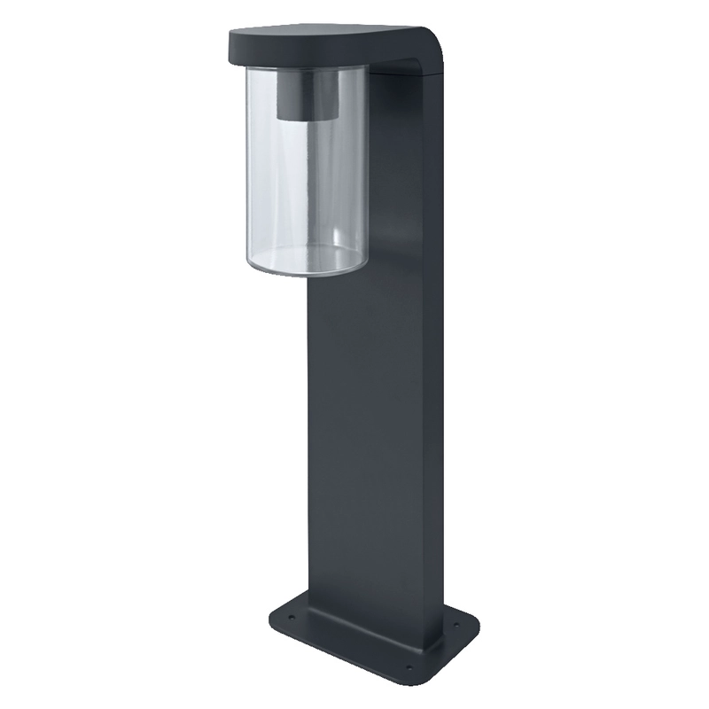 Градински осветител, ENDURA CASCADE CLEAR, с крушка E27, 220V, монтаж Земя/Повърхностен, корпус Алуминий /цвят Тъмно сив, разсейвател Стъкло, IP44 - LEDVANCE ENDURA® CLASSIC CASCADE 50cm Post E27 Clear LED554351