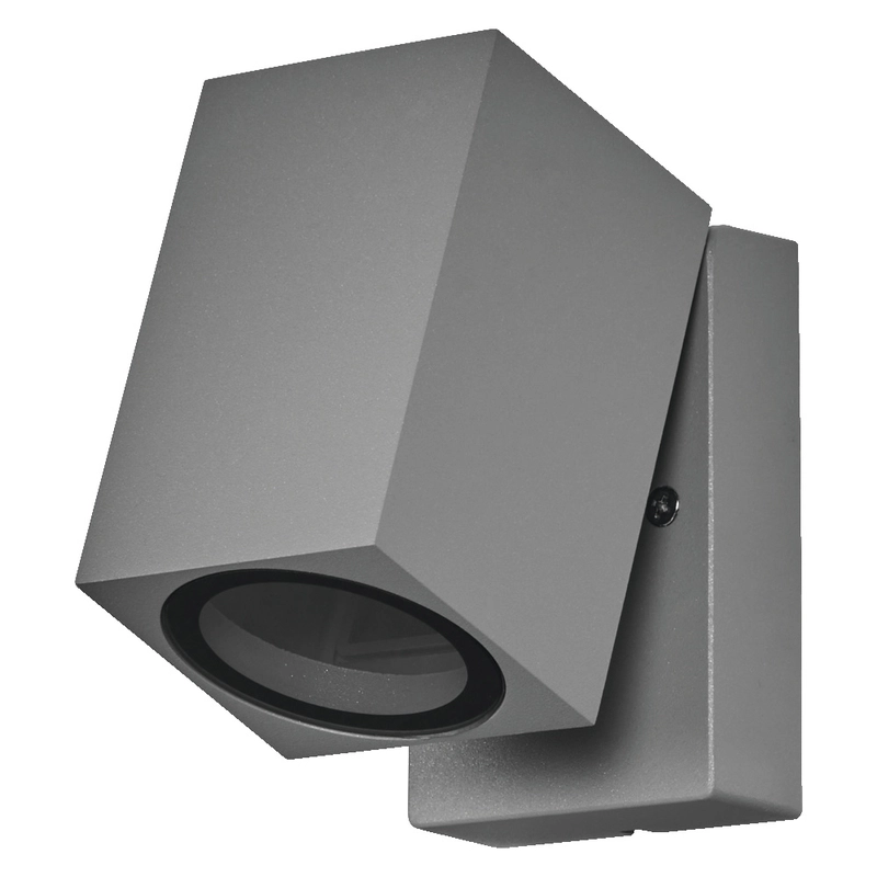 Фасаден осветител, ENDURA CUBE ADJ, с крушка GU10, 220V, монтаж Стена/Повърхностен, корпус Алуминий /цвят Сребро, разсейвател , IP44 - LEDVANCE Endura Classic Cube ADJ Wall Adjustable Wall Silver LED763586