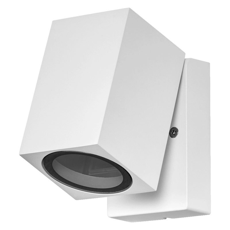 Фасаден осветител, ENDURA CUBE ADJ, с крушка GU10, 220V, монтаж Стена/Повърхностен, корпус Алуминий /цвят Бял, разсейвател , IP44 - LEDVANCE Endura Classic Cube ADJ Wall Adjustable Wall White LED763609