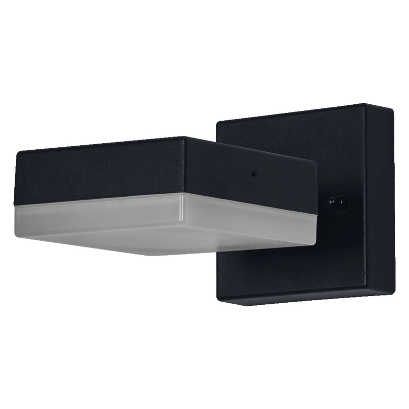 Фасаден осветител, Endura Spot Square, с крушка GX53, 220V, монтаж Стена/Повърхностен, корпус Алуминий|Поликарбонат /цвят Черен, разсейвател , IP44