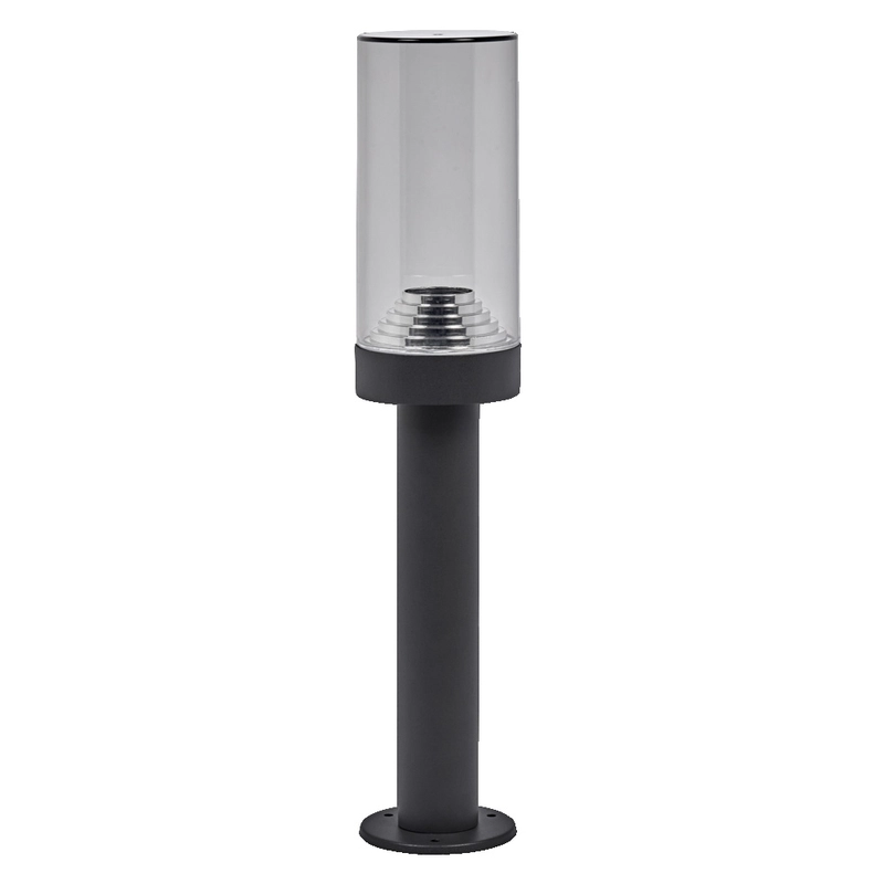 Градински осветител, ENDURA AMBER, с крушка E27, 220V, монтаж Земя /Повърхностен, корпус Алуминий /цвят Тъмно сив, разсейвател PC, IP44 - LEDVANCE Endura Classic Amber 50cm E27 Dark Gray LED835085