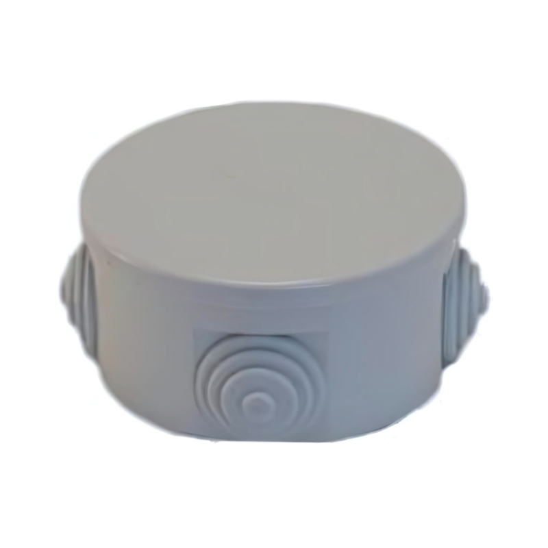 Разклонителна кутия открит монтаж Ф80 x40mm IP54 HF Сив - Courbi Watertight HF CR32-21071-804