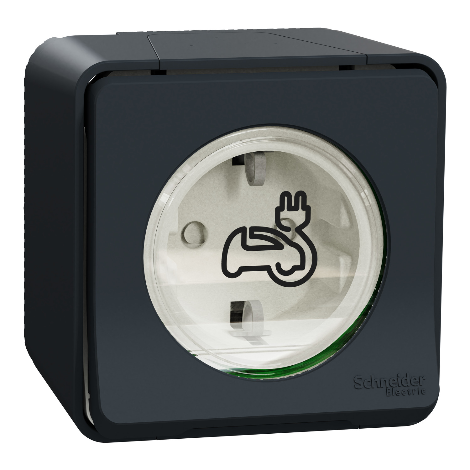 Контакт за зареждане на електромобили 2P 3,7kW IP55 IK10 за открит монтаж - SCHNEIDER ELECTRIC Mureva Styl EV MUR36012