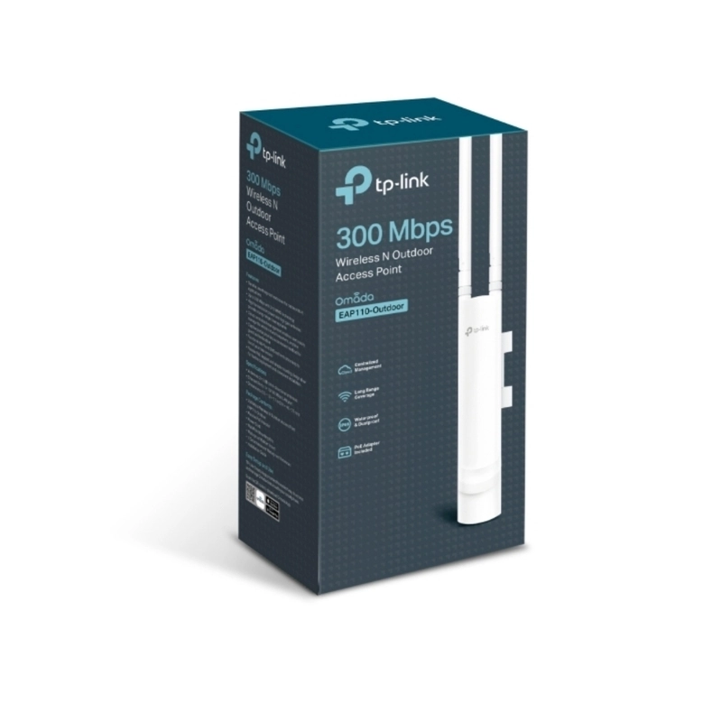 Access Point, 300 Mbps Wi-Fi 2x2 MIMO за монтаж на открито - TP-Link EAP110-Outdoor