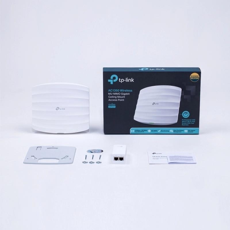 Access Point, AC1350 Wireless MU-MIMO Gigabit Ceiling Mount - TP-Link EAP225