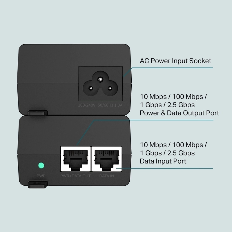 PoE Injector 2x2,5 Gbps порта - TP-Link TL-POE260S