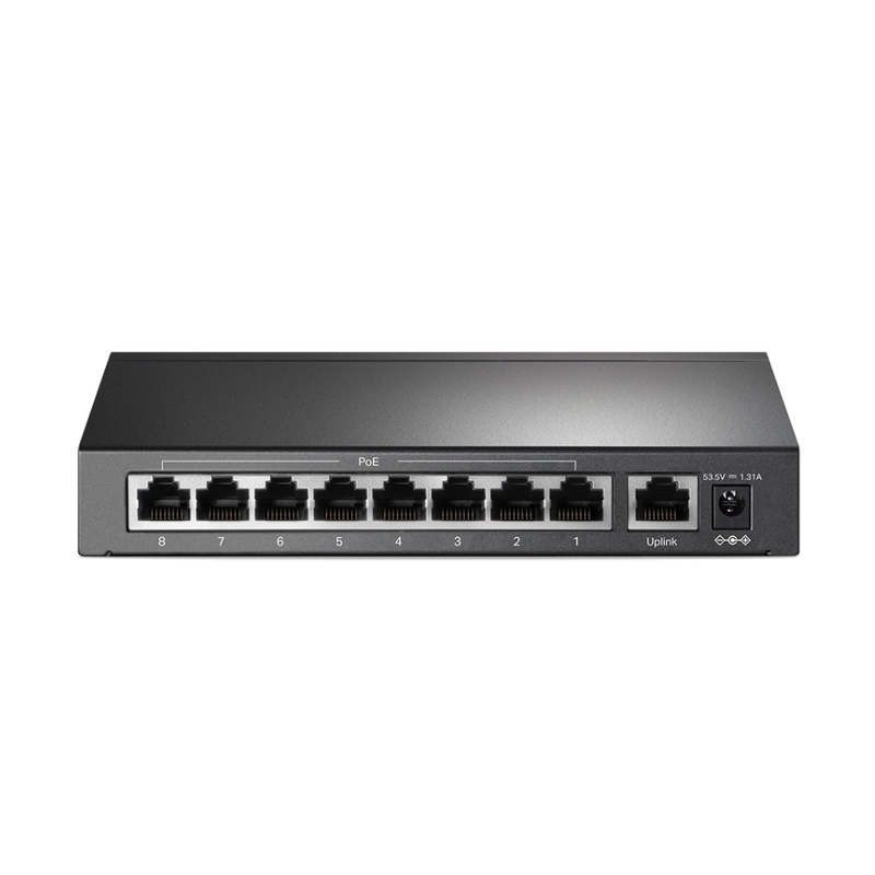 9-портов 10/100Mbps Desktop Switch с 8-Port PoE+