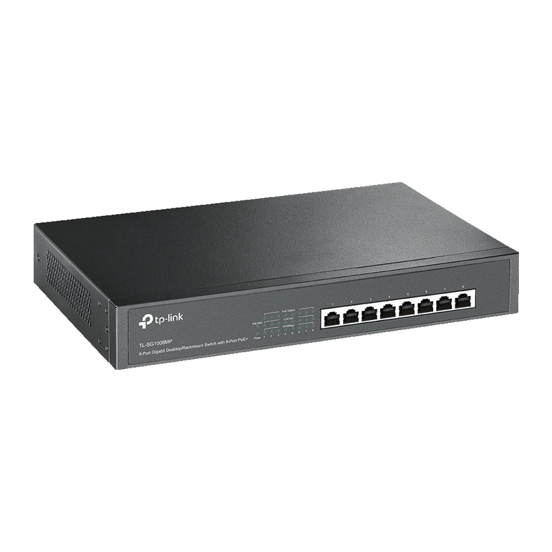 8-портов Гигабитов суич, PoE+ - TP-Link Omada TL-SG1008MP