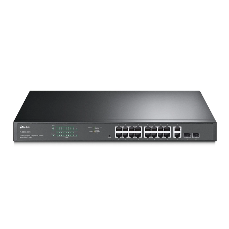 18-портов Gigabit Smatr Switch с 16 PoE+