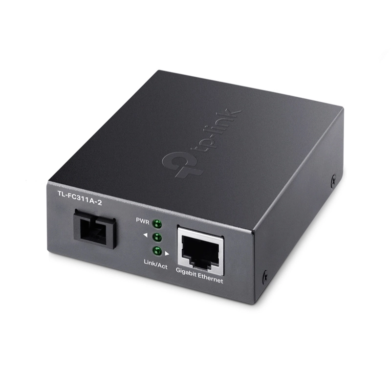 Медиен конвертор, 10/100/1000 Mbps WDM 2км, SC конектор, Сингъл мод - TP-Link TL-FC311A-2