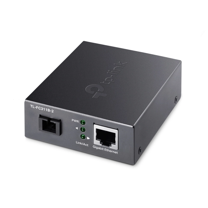 Медиен конвертор, 10/100/1000 Mbps WDM 2км, SC конектор, Сингъл мод - TP-Link TL-FC311B-2
