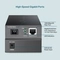 Медиен конвертор, 10/100/1000 Mbps WDM 2км, SC конектор, Сингъл мод - TP-Link TL-FC311B-2