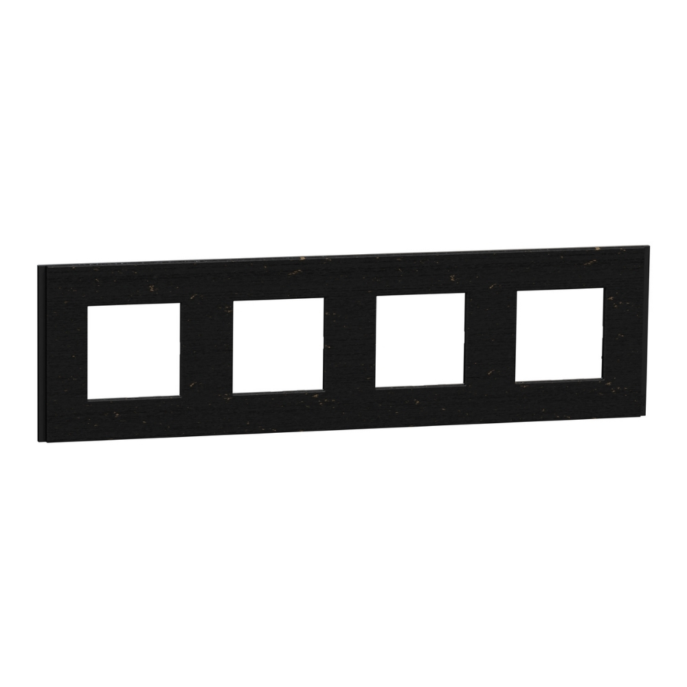 Рамка 4x 2M Unica Deco, тъмно дърво - SCHNEIDER ELECTRIC New Unica NU600874