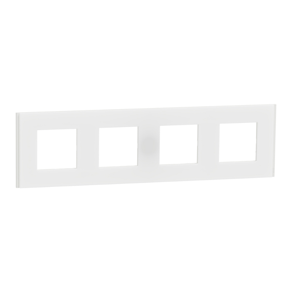 Рамка 4x 2M Unica Deco, бял мат - SCHNEIDER ELECTRIC New Unica NU600879