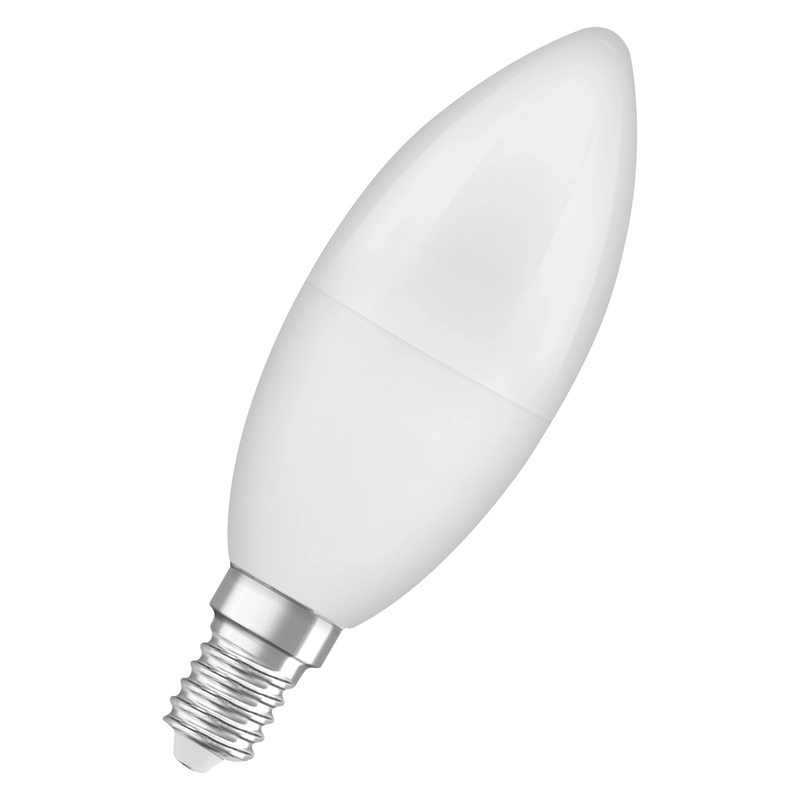 LED лампа Тип B 7,5W 806lm 2700K 220V E14 Ra≥80, овал, мат недимируема