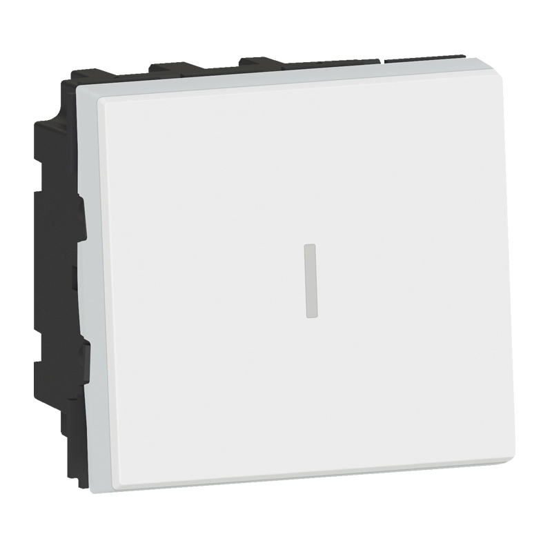 Кръстат ключ 10A 2M Бял Easy-Led - Legrand Mosaic New 077021L