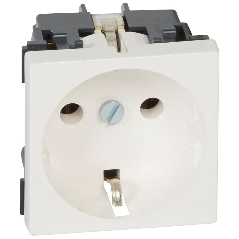 Контакт Шуко 16А 2М Бял - Legrand Mosaic 278210L