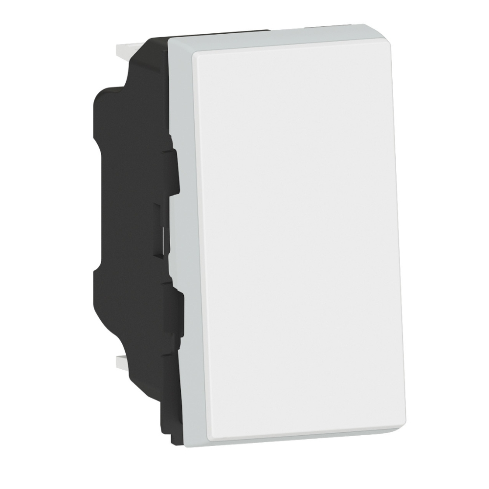 Еднополюсен ключ 10A 1M Бял - Legrand Mosaic New 077000L