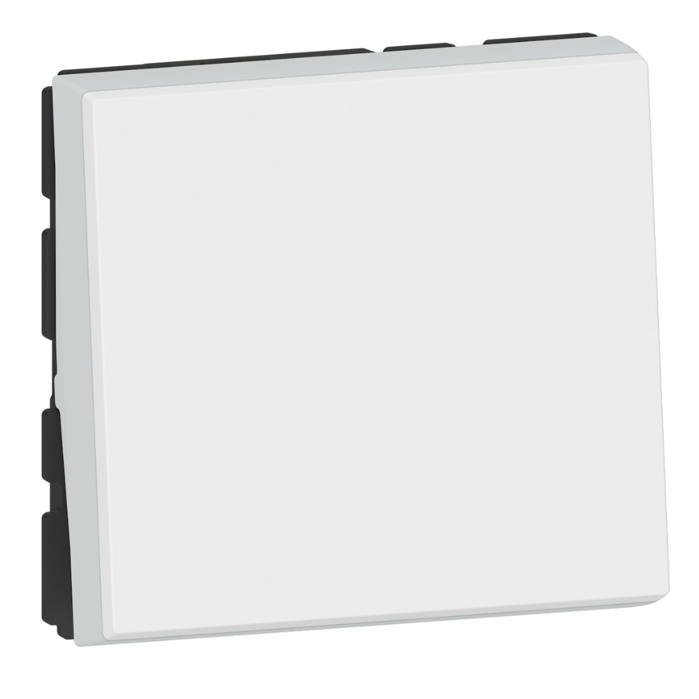 Еднополюсен ключ 10A 2M Бял - Legrand Mosaic New 077010L