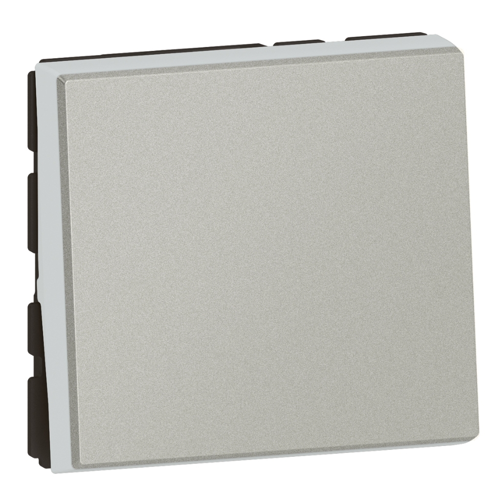 Бутон 6A 2M Алуминий Easy-Led - Legrand Mosaic New 079240L