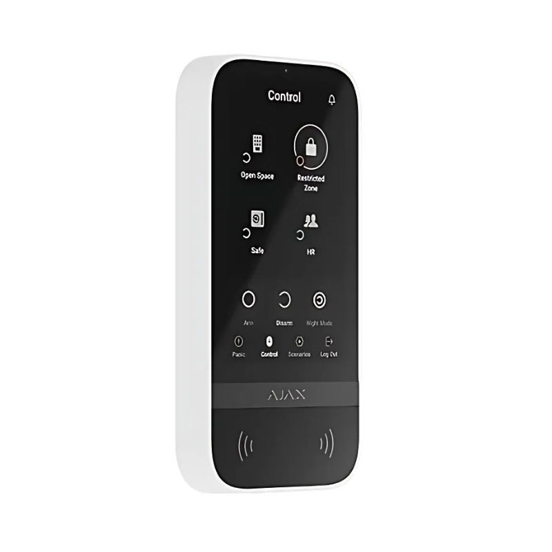 Безжична клавиатура със сензорен (IPS) дисплей - AJAX KeyPad Touchscreen 58455.148.WH1