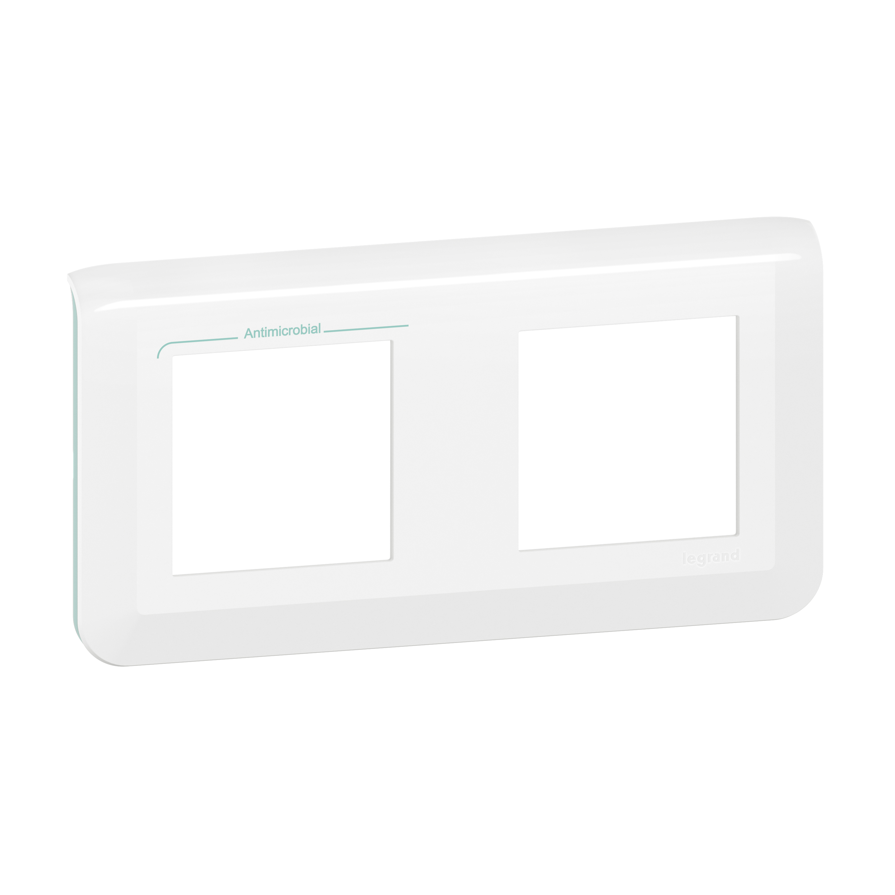 Декоративна рамка антибактериална 2x2M Бял - Legrand Mosaic New 078725L