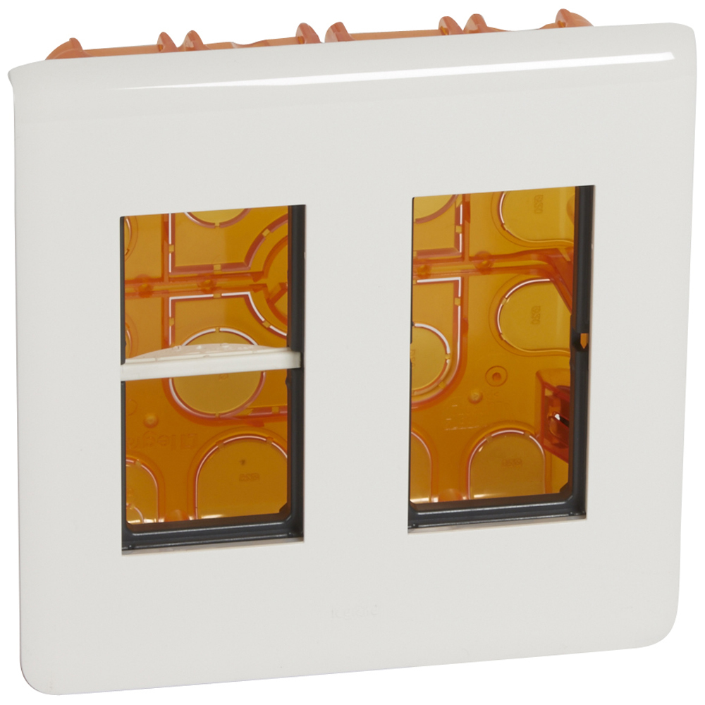Моноблок вграден монтаж 2x4M M45 Бял - Legrand Mosaic New 078872L