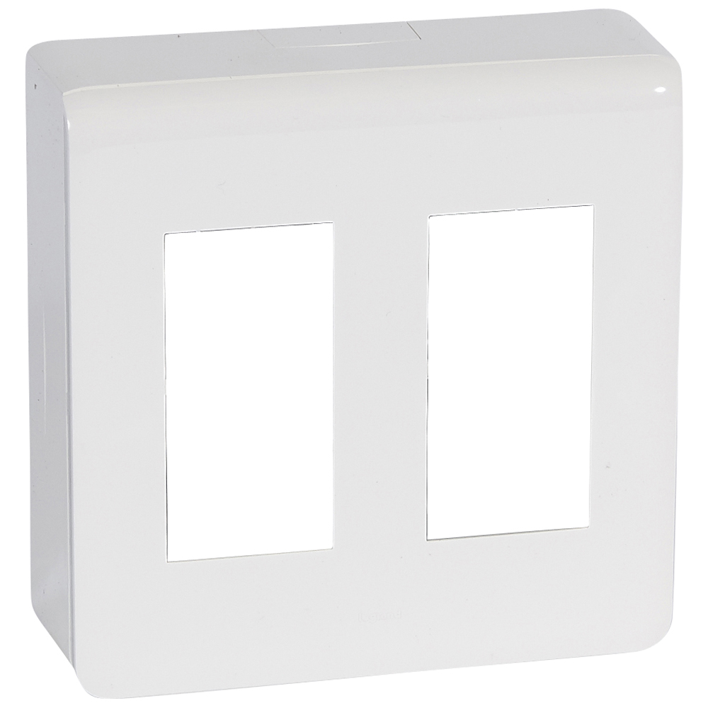 Моноблок открит монтаж 2X4М Бял - Legrand Mosaic New 078886L