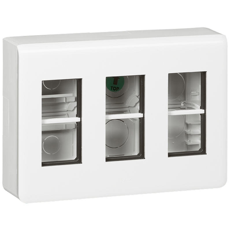 Моноблок открит монтаж 3X4М Бял - Legrand Mosaic New 078887L