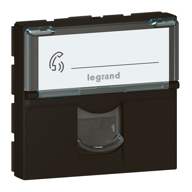 Розетка RJ45 FTP cat.6 2M Черен - Legrand Mosaic 079165L