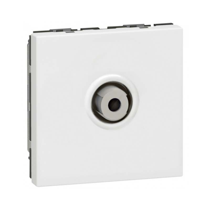 Розетка TV тип F конектор 1dB 2М Бял - Legrand Mosaic 78780