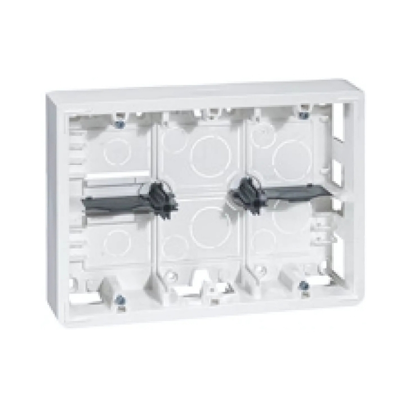 Конзола открит монтаж 2x6/8M и 2x3x2М дълб. 46mm - Legrand Mosaic 80276