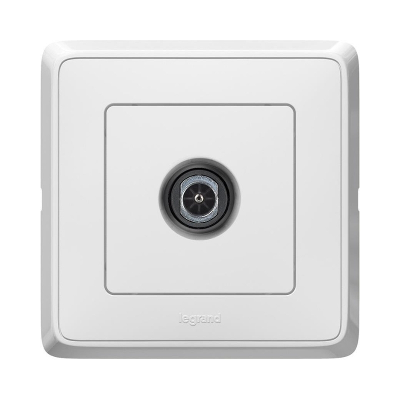 TV Розетка индивидуална 2150MHz 1.5dB с рамка Бял /до изчерпване/ - Legrand Cariva 773878