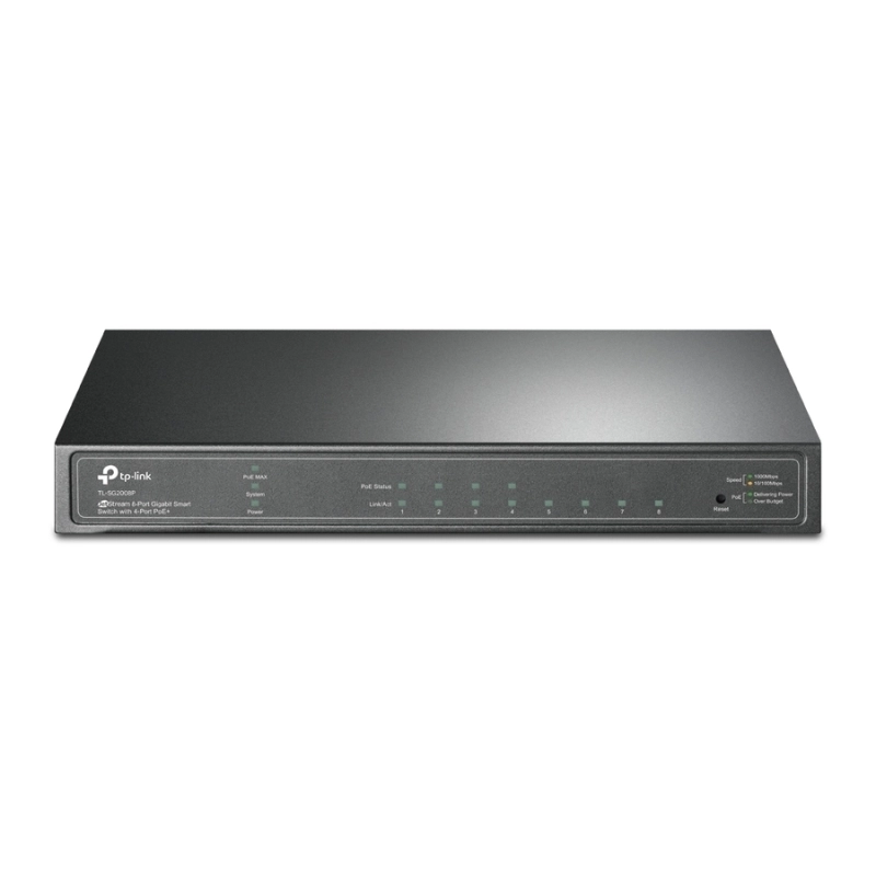 JetStream 8-Port Gigabit Smart Switch with 4-Port PoE+ TP-Link SG2008P