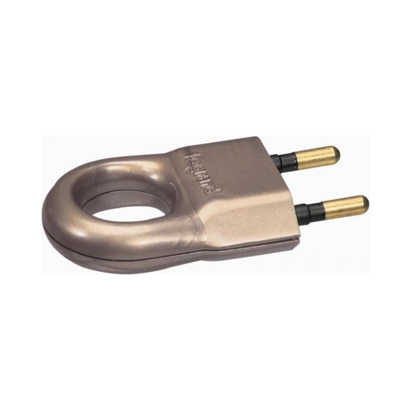 Щепсел 2Р 6А с ринг Бронз - Legrand 50164