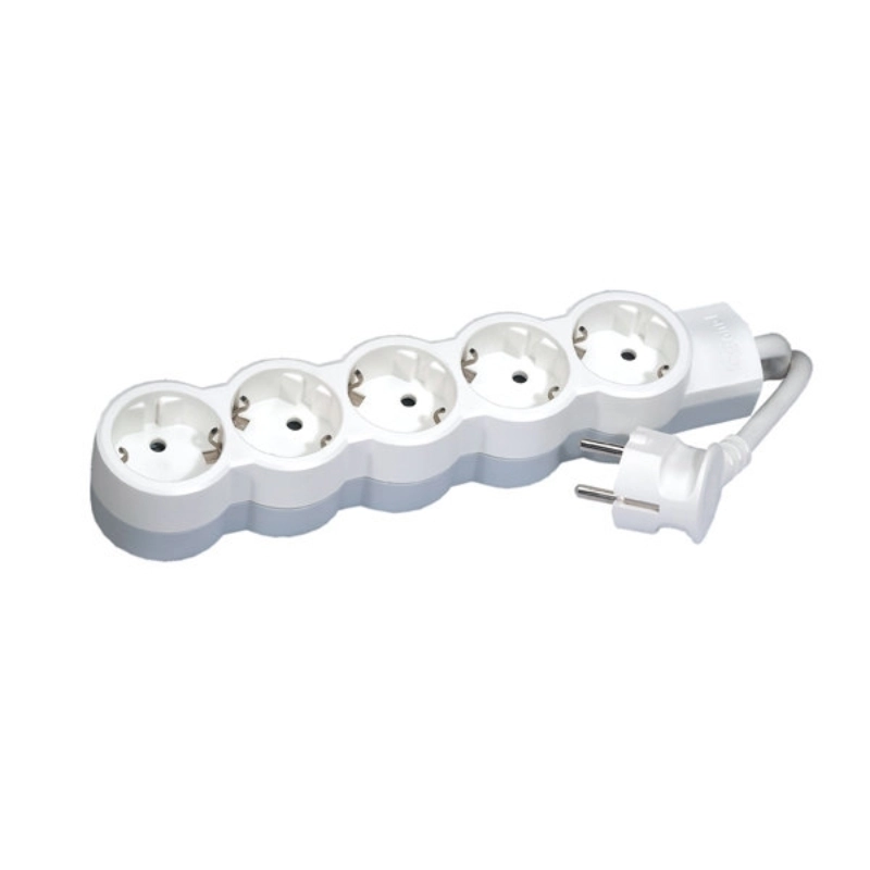 Разклонител 5x 2P+E Standard с кабел 1.5m Бял