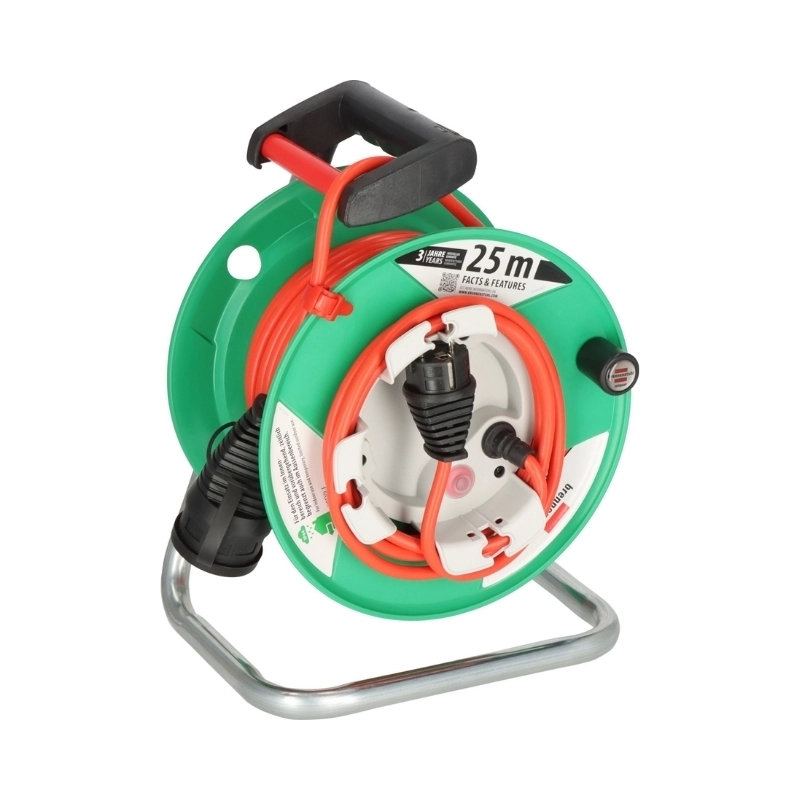 Кабелна макара 23+2m IP44 3G1.5 термозащита Зелен - Brennenstuhl Garant G BS1098550001