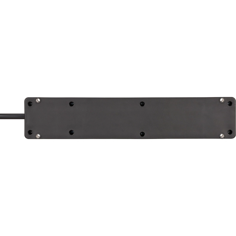Разклонител 4x 2P+E стенен монтаж с ключ и кабел 1.5m Черен - Brennenstuhl Bremounta BS1150650114