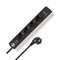 Разклонител 4x 2P+E с ключ и кабел 1.5m Бял/черен - Brennenstuhl Ecolor BS1153240126