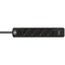 Разклонител 4x 2P+E с ключ и кабел 1.5m Бял/черен - Brennenstuhl Ecolor BS1153240126